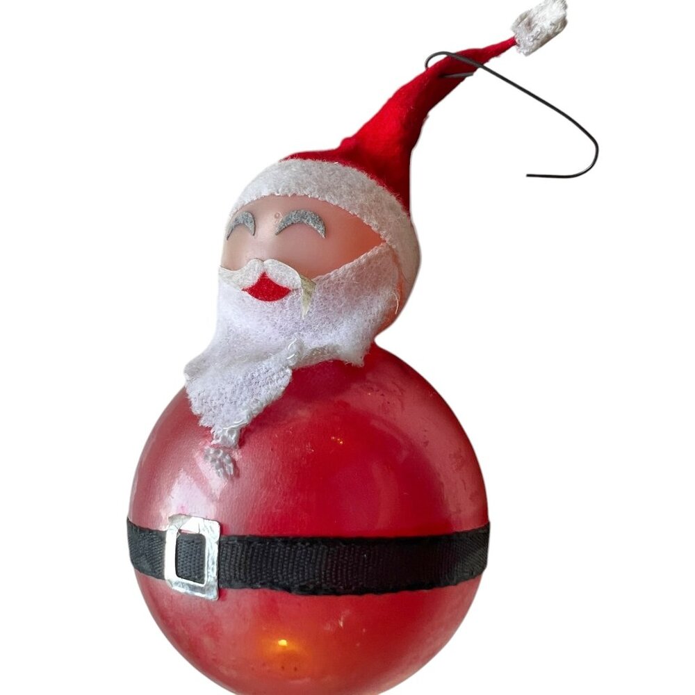 Vintage Reindeer & Santa Christmas Ornaments